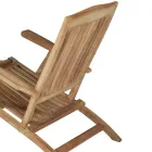 Sillón de Jardín Reclinable de Madera de Teca - Jade Viadurini