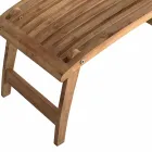 Sillón de Jardín Reclinable de Madera de Teca - Jade Viadurini