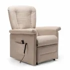 Sillón reclinable Lift Relax de 2 motores con ruedas Made in Italy - Isabelle Viadurini