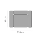 Sillón de Jardín Relajante en Aluminio y Tela, Diseño en 3 Acabados - Filomena Viadurini