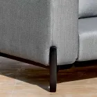 Sillón de Jardín Relajante en Aluminio y Tela, Diseño en 3 Acabados - Filomena Viadurini