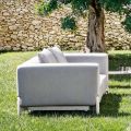 Sillón de jardín Relax Aluminio y Tela, Diseño en 3 Acabados - Filomena