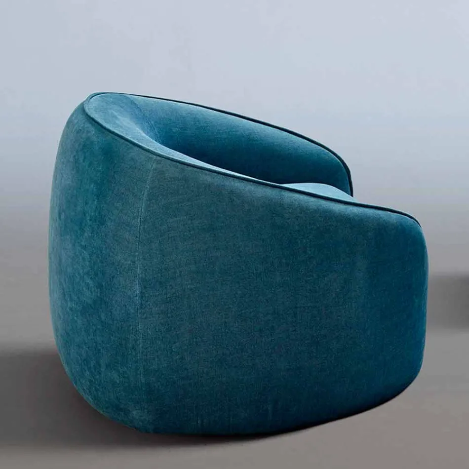 Sillón Relax Diseño Moderno Made in Italy en Tejido de Colores - Baloo Viadurini