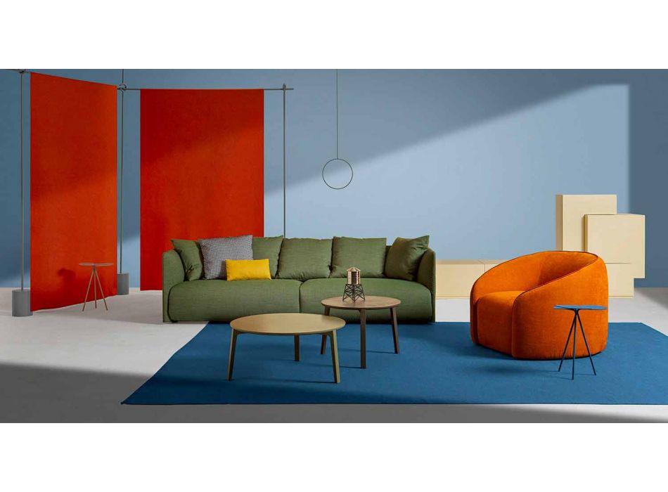 Sillón Relax Diseño Moderno Made in Italy en Tejido de Colores - Baloo Viadurini