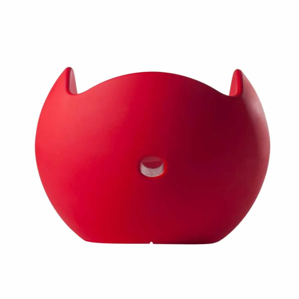 Sillón mecedora de forma redonda Slide Blos diseño coloreado hecho en Italia Viadurini