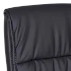 Silla de Oficina Trineo Acero y Ecopiel con Reposabrazos 2 Piezas - Monaldo Viadurini