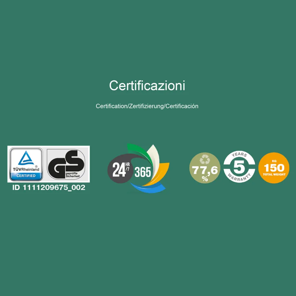 Sillón de oficina giratorio de diseño ergonómico con reposabrazos y reposacabezas - Romolo Viadurini