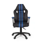 Sillón de oficina giratorio reclinable en ecopiel y nailon 2 colores - Saronno Viadurini