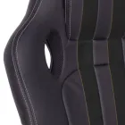 Sillón de oficina giratorio reclinable en ecopiel y nailon 2 colores - Saronno Viadurini