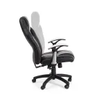 Sillón de oficina giratorio reclinable en ecopiel y nailon 2 colores - Saronno Viadurini