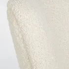 Sillón VIntage en madera de caucho y asiento y apoyabrazos con efecto de lana - Patrizia Viadurini