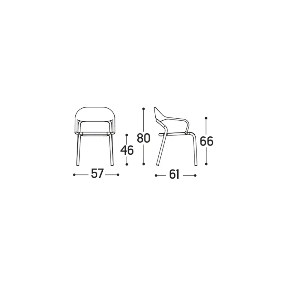 Sillón de exterior con cojín de asiento Made in Italy - Noss by Varaschin Viadurini