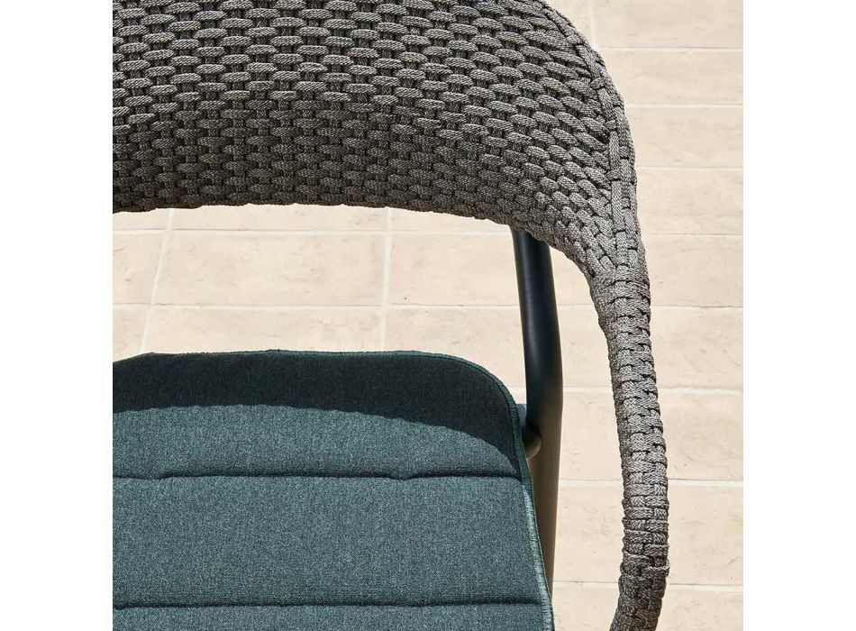 Sillón de exterior con cojín de asiento Made in Italy - Noss by Varaschin Viadurini