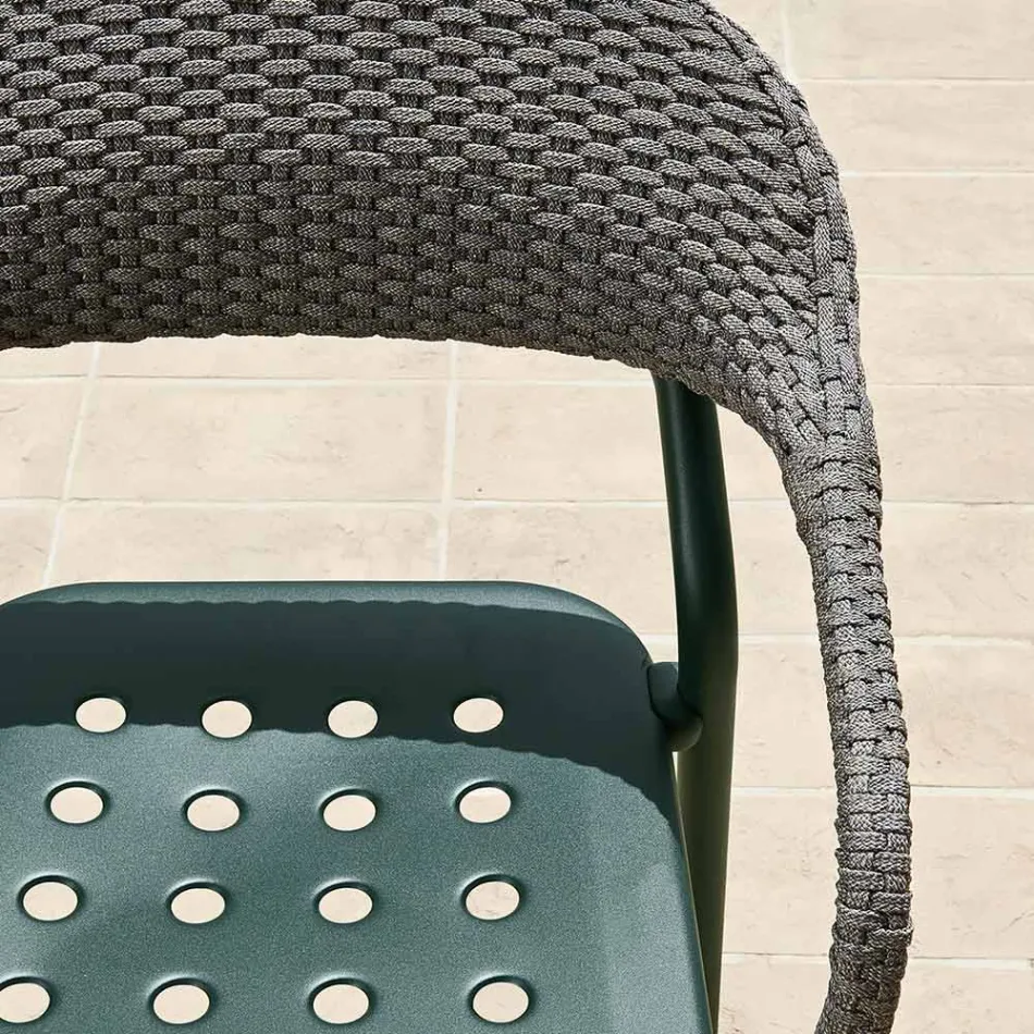 Sillón de exterior con cojín de asiento Made in Italy - Noss by Varaschin Viadurini