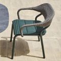 Sillón de exterior con cojín de asiento Made in Italy - Noss by Varaschin