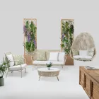 Silla de jardín de aluminio y tejido de cuerda - Asteria Viadurini