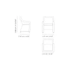 Sillón de jardín en tejido de fibra sintética Made in Italy - Tillie Viadurini