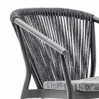 Sillón de jardín apilable de aluminio y tela - Smart By Varaschin Viadurini