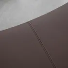 Sillón de metal y asiento de ecopiel Made in Italy - Menta Viadurini