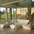 Sillón lounge de diseño moderno Slide Kami Ichi hecho en Italia