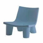 Chaise longue de diseño deslizante de color Low Lita hecha en Italia Viadurini