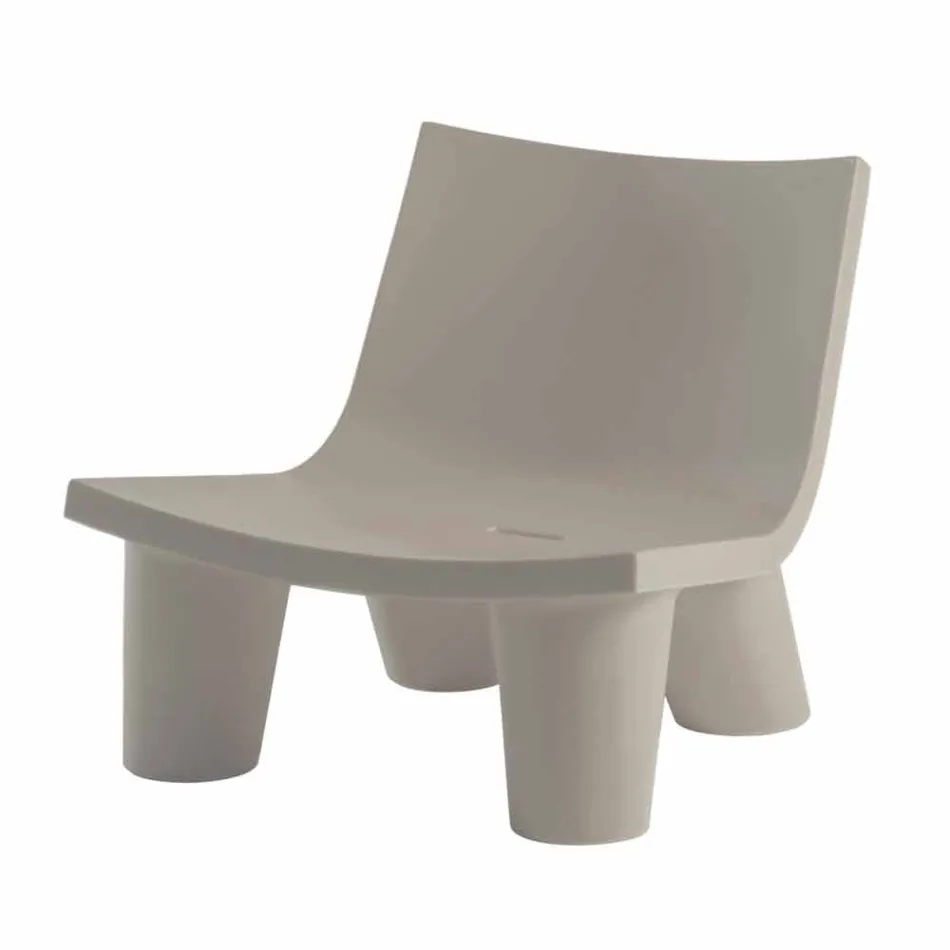 Chaise longue de diseño deslizante de color Low Lita hecha en Italia Viadurini