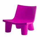 Chaise longue de diseño deslizante de color Low Lita hecha en Italia Viadurini