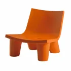 Chaise longue de diseño deslizante de color Low Lita hecha en Italia Viadurini