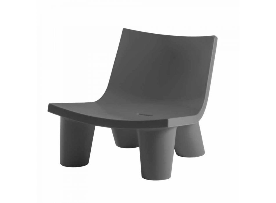 Chaise longue de diseño deslizante de color Low Lita hecha en Italia Viadurini