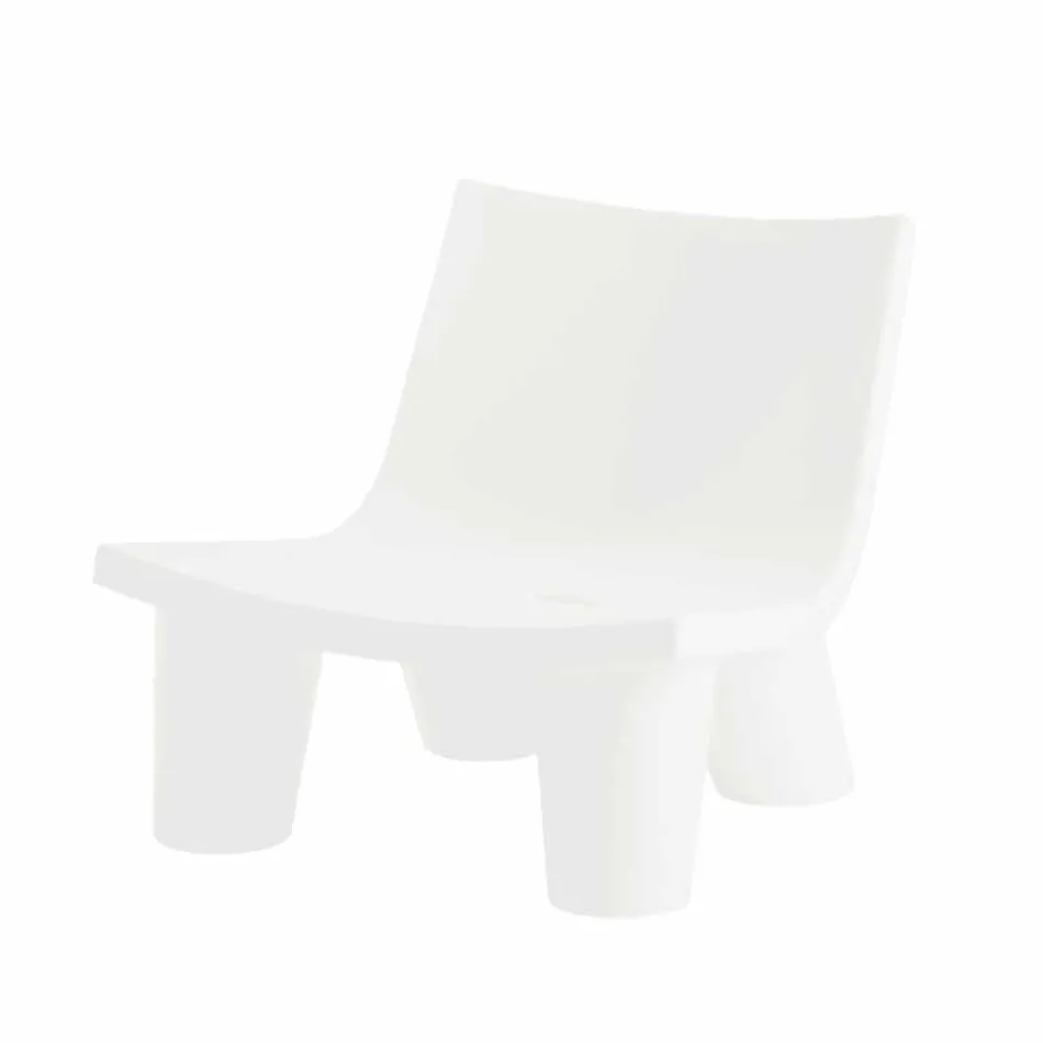 Chaise longue de diseño deslizante de color Low Lita hecha en Italia Viadurini