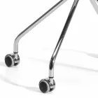 Sillón de oficina giratorio con ruedas y apoyabrazos Made in Italy - Felix Viadurini