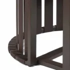 Sillón de comedor al aire libre en aluminio y cuerdas de diseño de lujo - Julie Viadurini