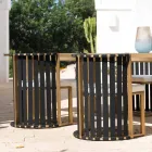 Sillón de comedor al aire libre en aluminio y cuerdas de diseño de lujo - Julie Viadurini