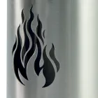 Portaherramientas con 4 accesorios en acero inoxidable y llama Made in Italy - Vita Viadurini