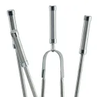 Portaherramientas con 4 accesorios en acero inoxidable y llama Made in Italy - Vita Viadurini