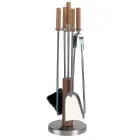 Portaherramientas con 4 accesorios en metal o acero Made in Italy - Papaya Viadurini