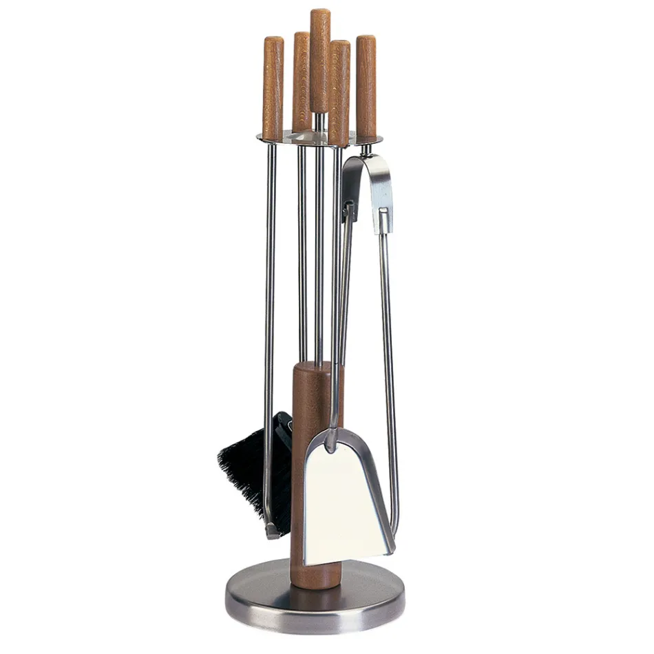 Portaherramientas con 4 accesorios en metal o acero Made in Italy - Papaya Viadurini