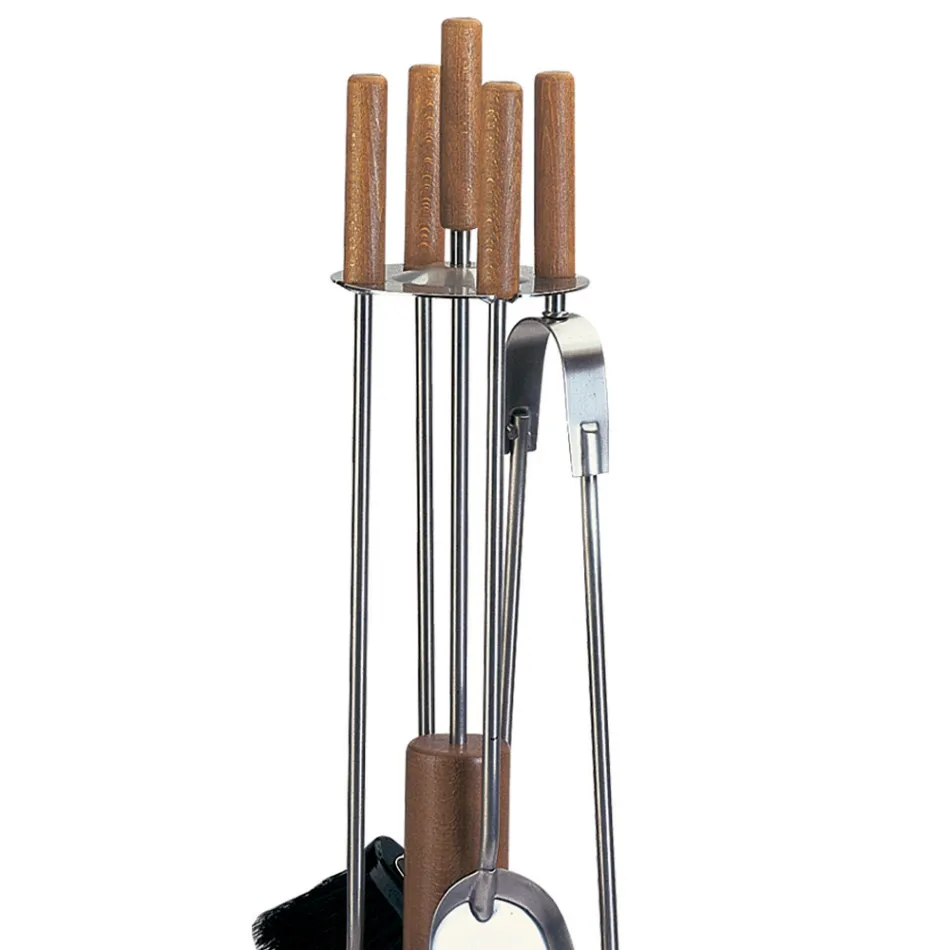 Portaherramientas con 4 accesorios en metal o acero Made in Italy - Papaya Viadurini