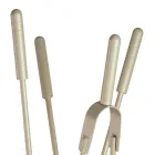 Portaherramientas con 4 herramientas para el cuidado de la chimenea Made in Italy - Fakir Viadurini