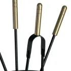 Portaherramientas con 4 herramientas para el cuidado de la chimenea Made in Italy - Fakir Viadurini