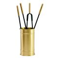 Portaherramientas con 4 herramientas para el cuidado de la chimenea Made in Italy - Fakir