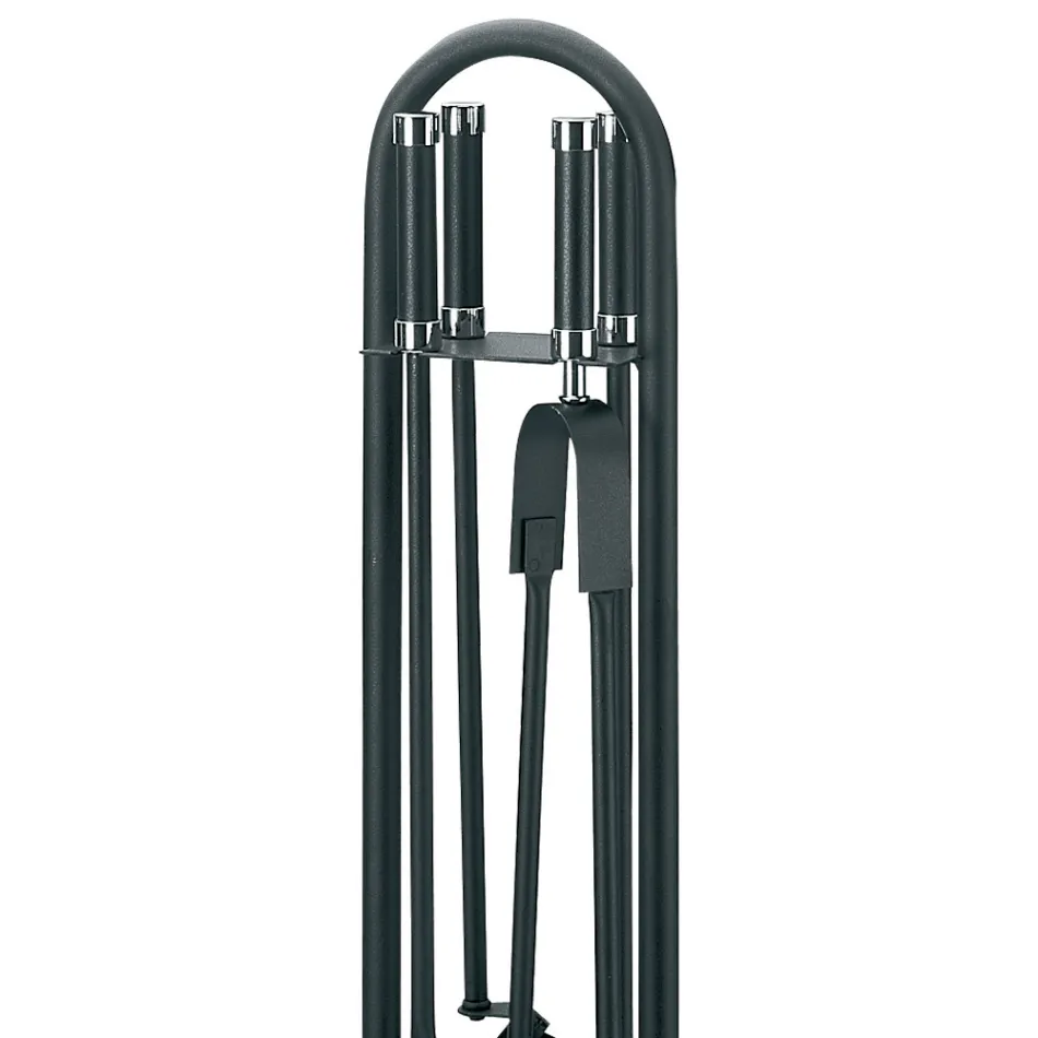 Portaherramientas con 4 herramientas para chimenea Made in Italy - Licaone Viadurini