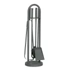 Portaherramientas con 4 herramientas para chimenea Made in Italy - Licaone Viadurini