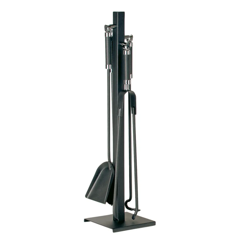 Portaherramientas con gancho, abrazadera, recogedor y cepillo Made in Italy - Geisha Viadurini