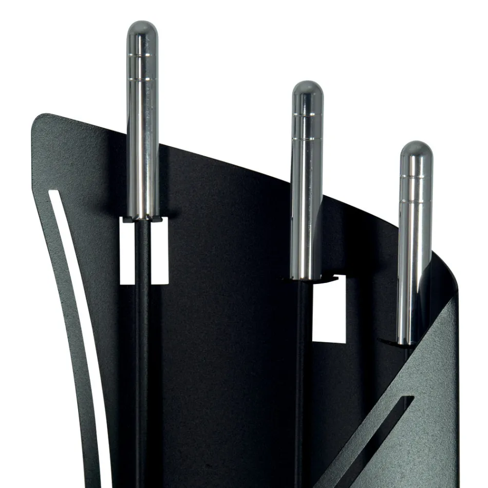 Portaherramientas Fijo con 3 Herramientas para Chimenea Made in Italy - Turban Viadurini