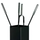 Portaherramientas cuadrado de metal y 4 accesorios Made in Italy - Iena Viadurini