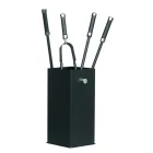 Portaherramientas cuadrado de metal y 4 accesorios Made in Italy - Iena Viadurini