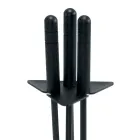 Portaherramientas triangular con 3 herramientas para chimenea Made in Italy - Tabu Viadurini
