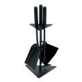 Portaherramientas triangular con 3 herramientas para chimenea Made in Italy - Tabu