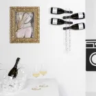 Porta biberones transparentes pequeños para bebé L6xH60xP11cm Viadurini